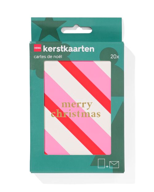 20 cartes de Noël avec enveloppes