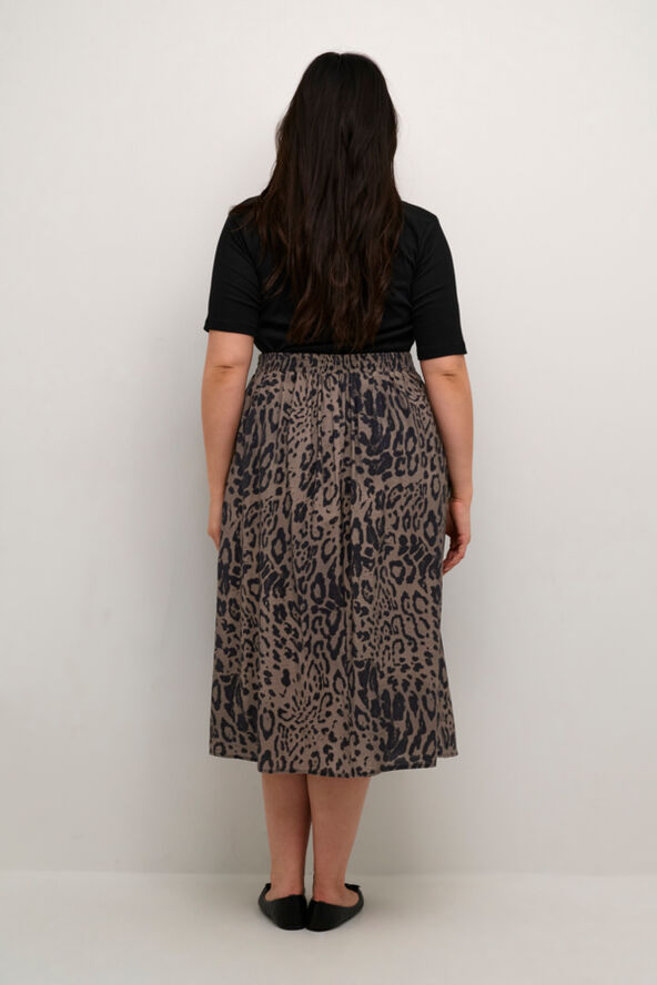 Kaffe Curve KCjola Skirt Major brown/black leopard