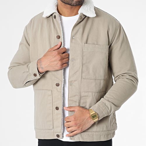 Veste Jean Col Mouton 604-9 Beige