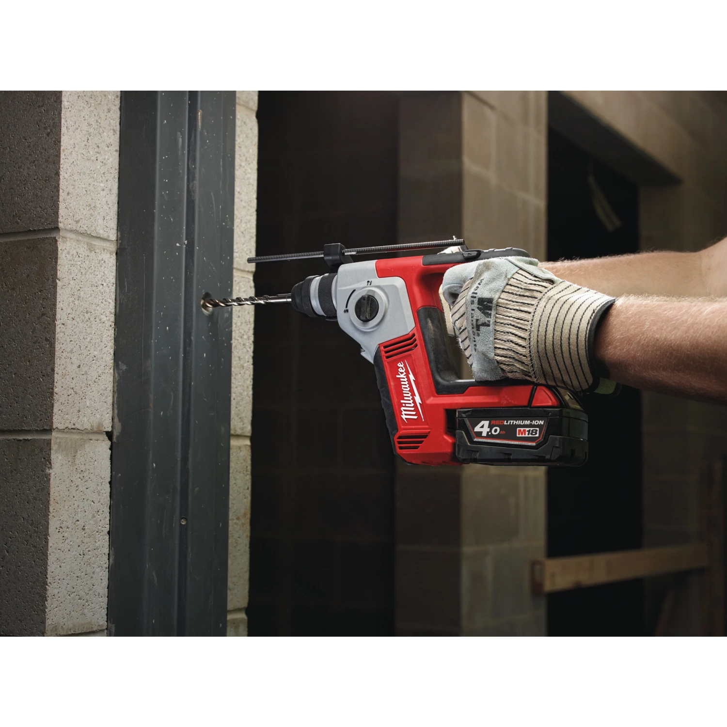 Milwaukee M18 BH-0 18V Li-Ion Accu SDS-plus boorhamer body - 1,2J