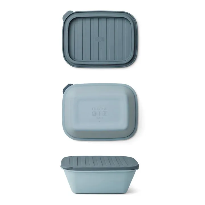 Liewood Lunch-box pliable Franklin en silicone | Bleu