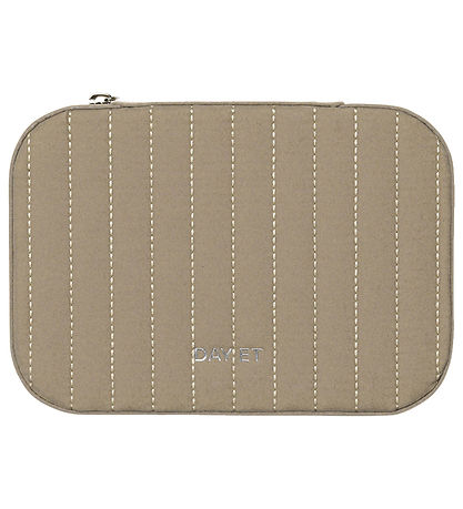 DAY ET Smykkeskrin - Q Velvet Stripe Zip Box - Cobbelstone
