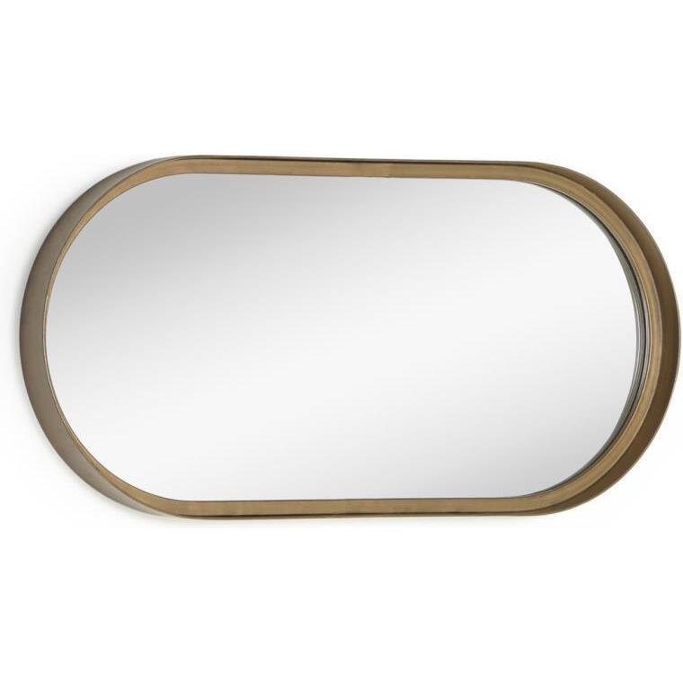 Miroir mural Tiare métal doré 31 x 61,5 cm