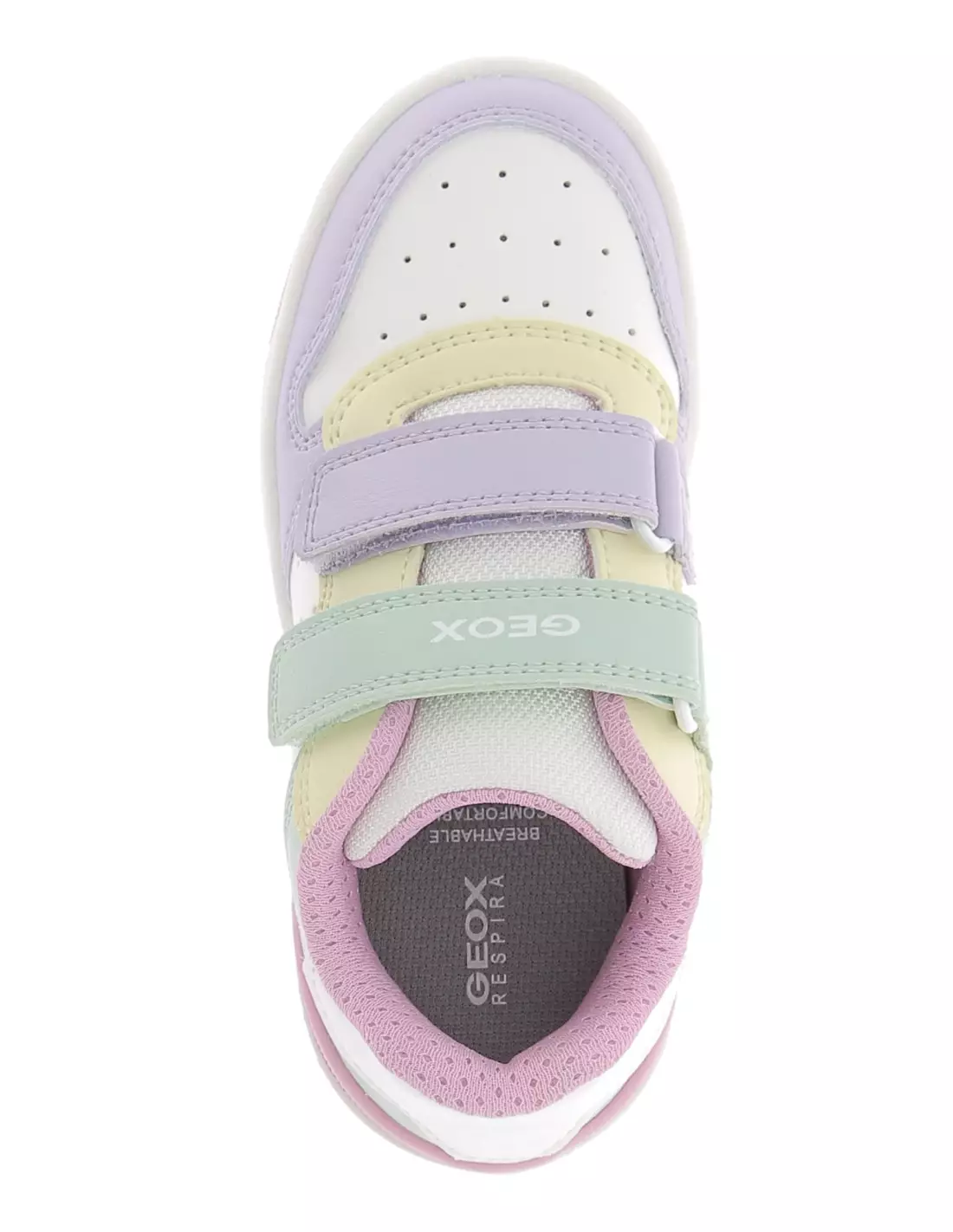 GEOX WASHIBA - Baskets BLANC/MULTICOLORE