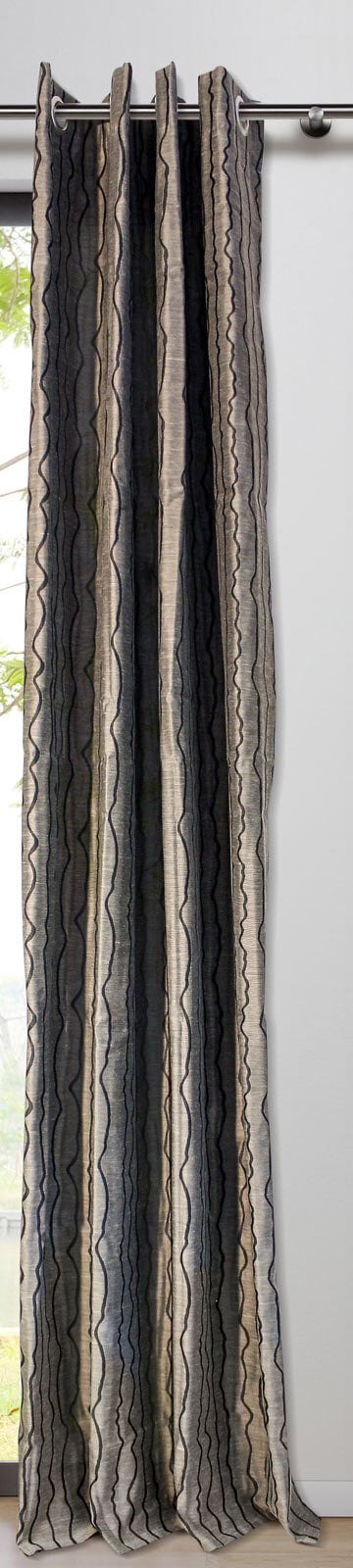 my deco Ösenschal STREAM 135 x 300 cm taupe