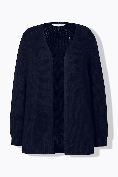 Strickjacke, Straight Fit, Ballonärmel