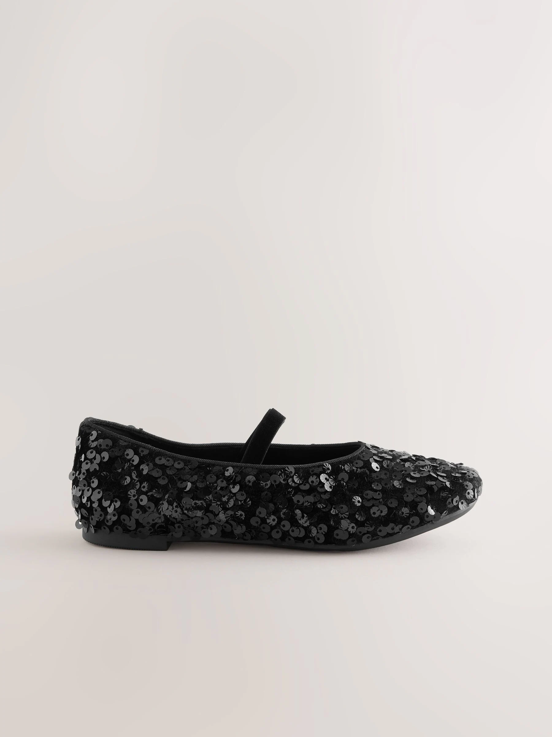 Zwart - Pailletten Balletschoenen