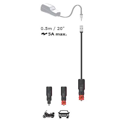 Connecteur Tecmate TM-72 AVEC PRISE ALLUME CIGARE POUR BMW Universel