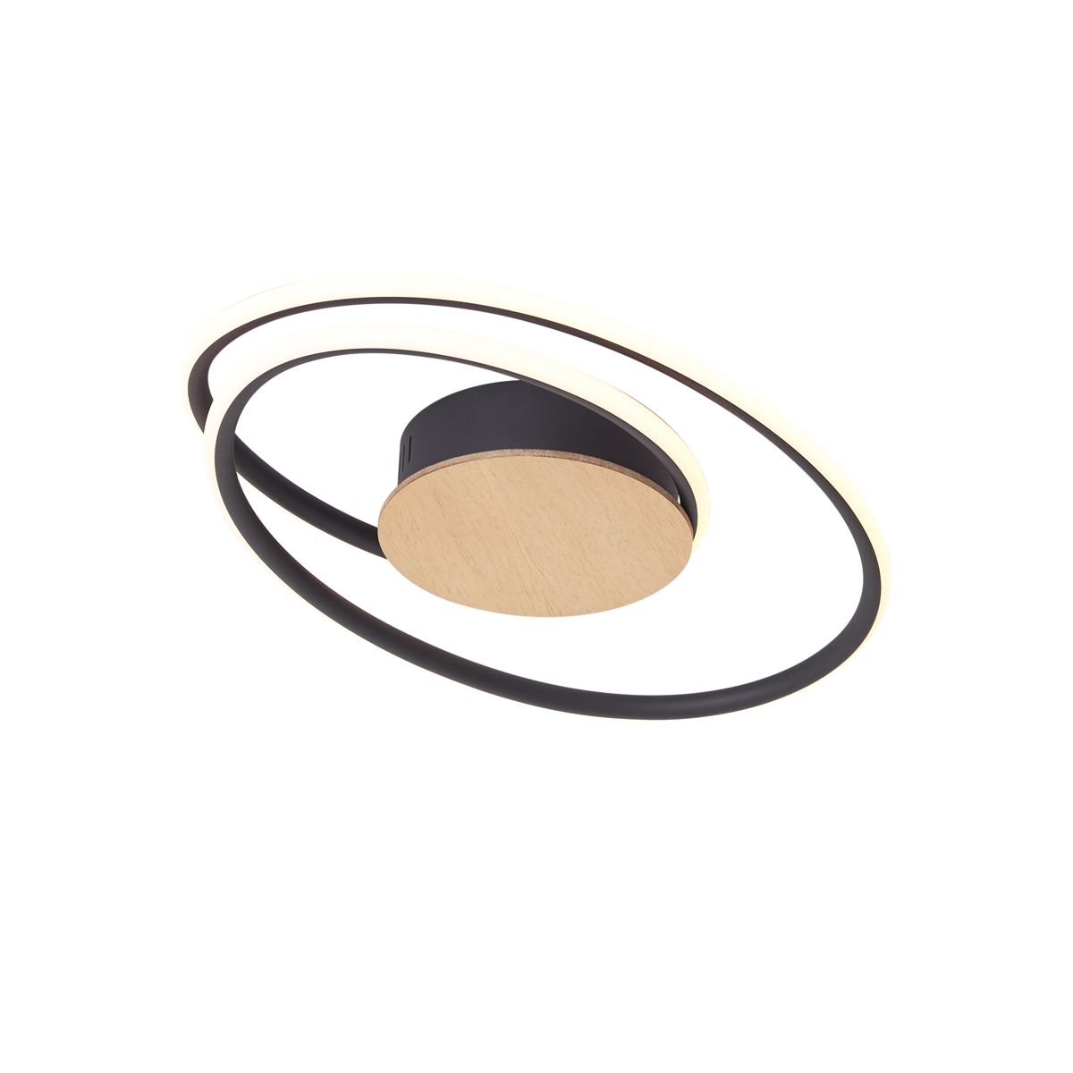 Design plafondlamp hout incl. LED 3-staps dimbaar - Rowan