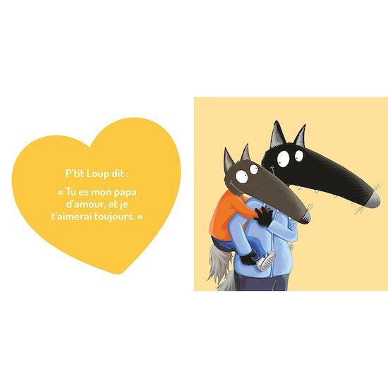 P'tit Loup aime   Son papa        de               AUZOU