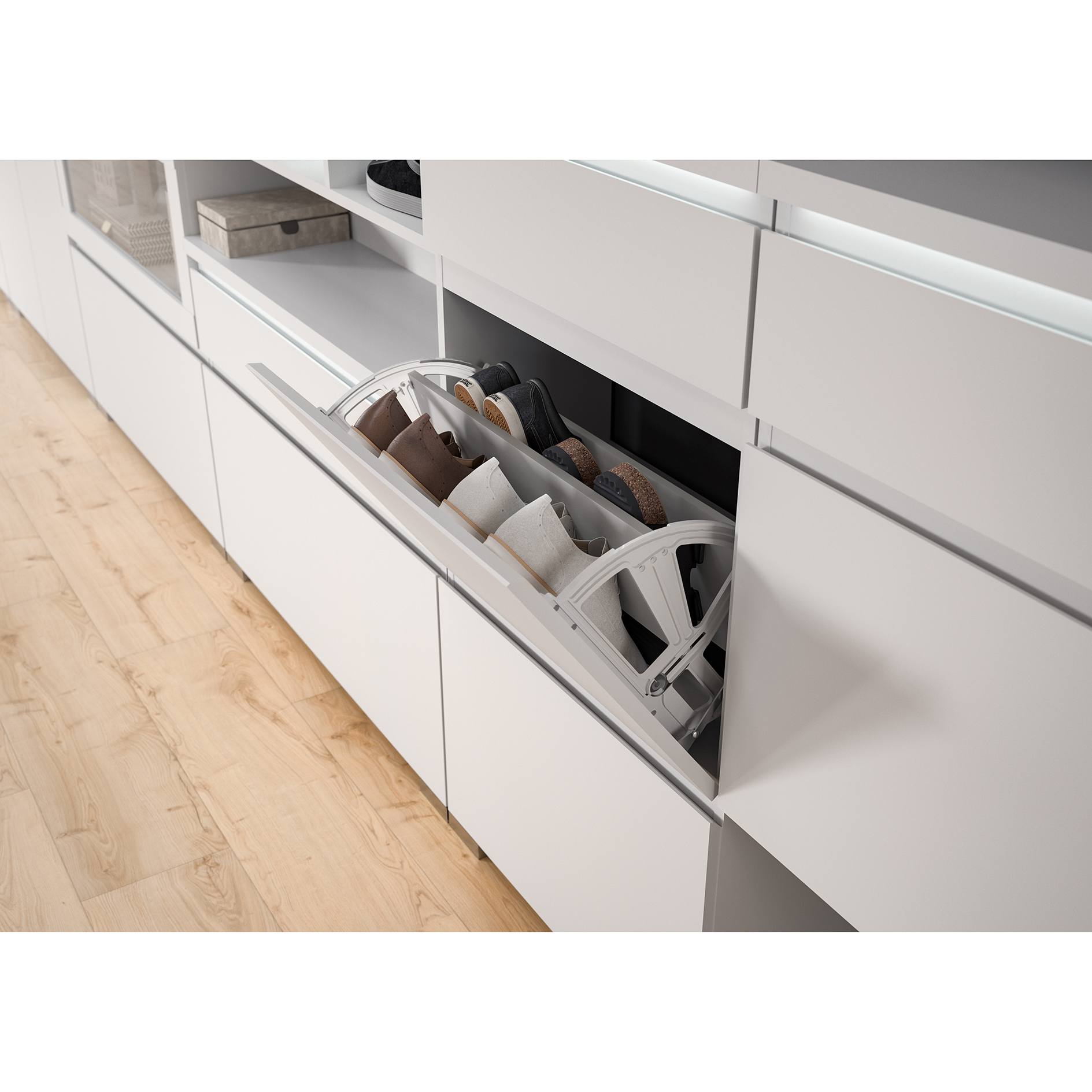 Schuhschrank SHOELOVE - weiß - 60 cm