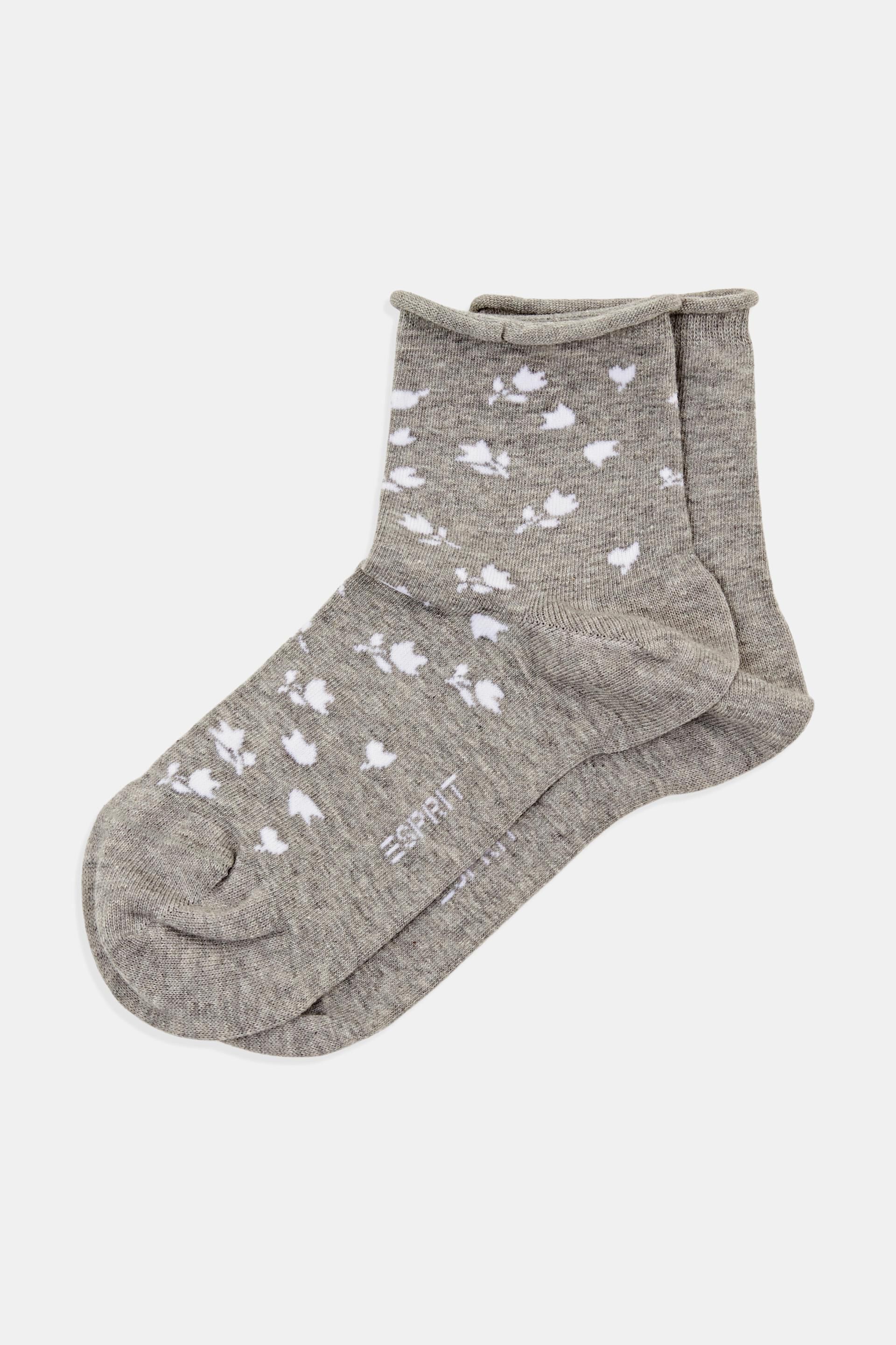 Lot de 2paires de socquettes à motif à fleurs