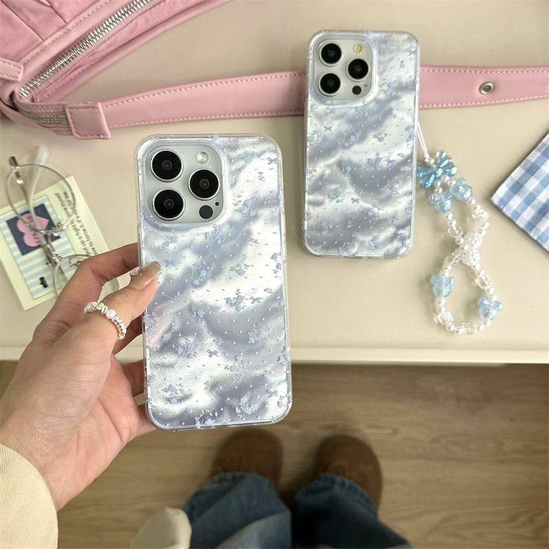 Elliure - Bloemen telefoonhoesje / Charm / Set - iPhone 16 Pro Max / 16 Pro / 16 Plus / 16 / 15 Pro Max / 15 Pro / 15 Plus / 15 / 14 Pro Max / 14 Pro / 14 Plus / 14 / 13 Pro Max / 13 Pro / 13