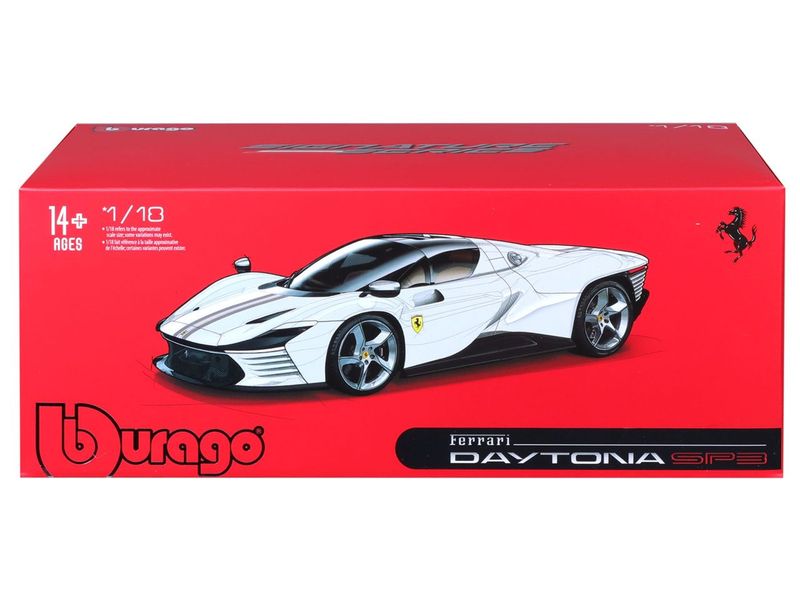 BBurago Ferrari Signature Daytona SP3 Rot 1:18 Sammlermodell im Massstab 1:18