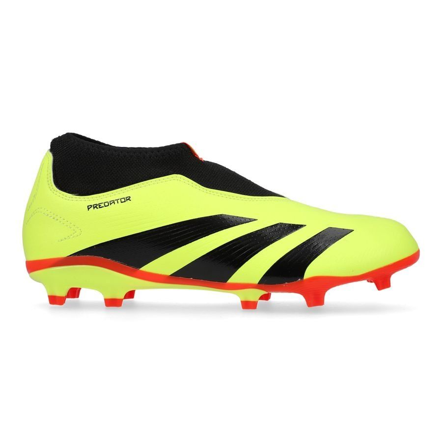 adidas Predator League Laceless FG Energy Citrus - Jaune/Noir/Rouge Enfant