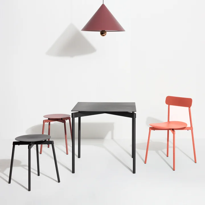 Petite Friture - Fromme Stuhl Outdoor, schwarz