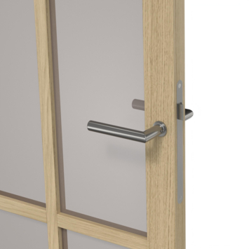 Arne & Bodil binnendeur ABE106 brons glas - licht eiken houtlook afwerking
