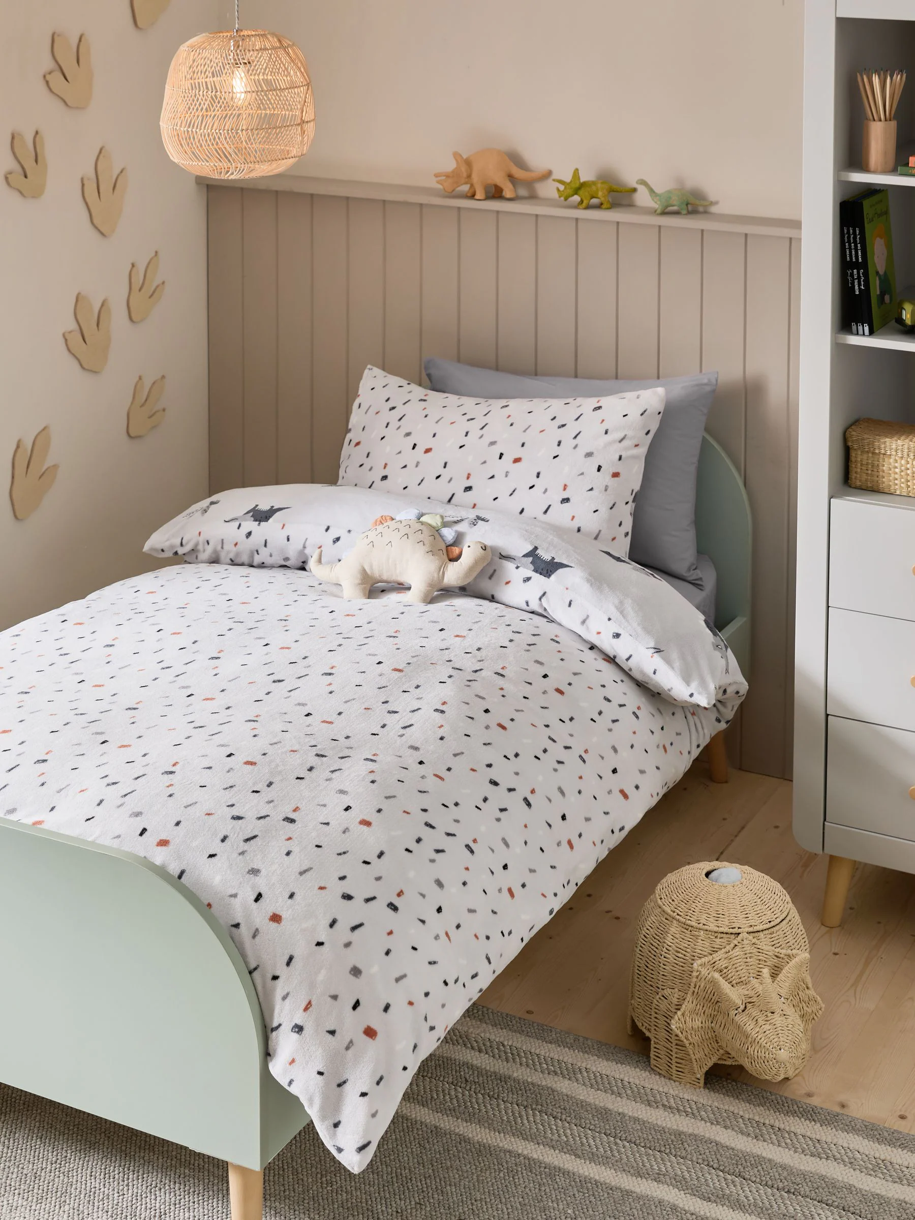 Super Soft Reversible Fleece Duvet Cover and Pillowcase Set