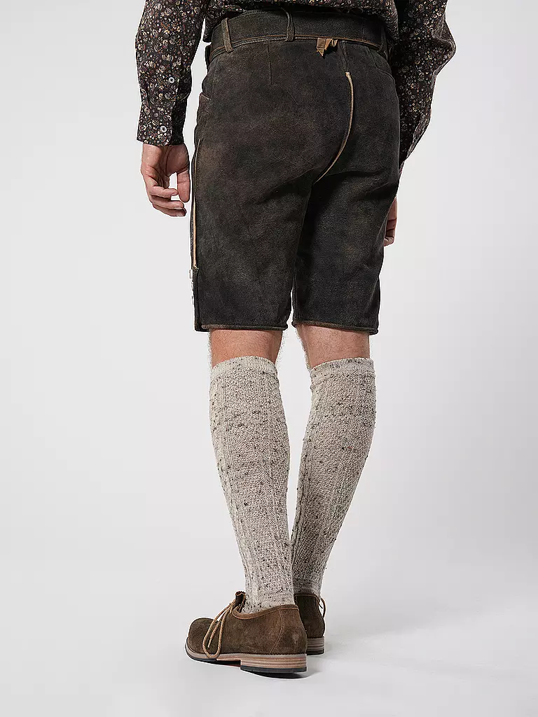 GWEIH & SILK Lederhose BORIS braun