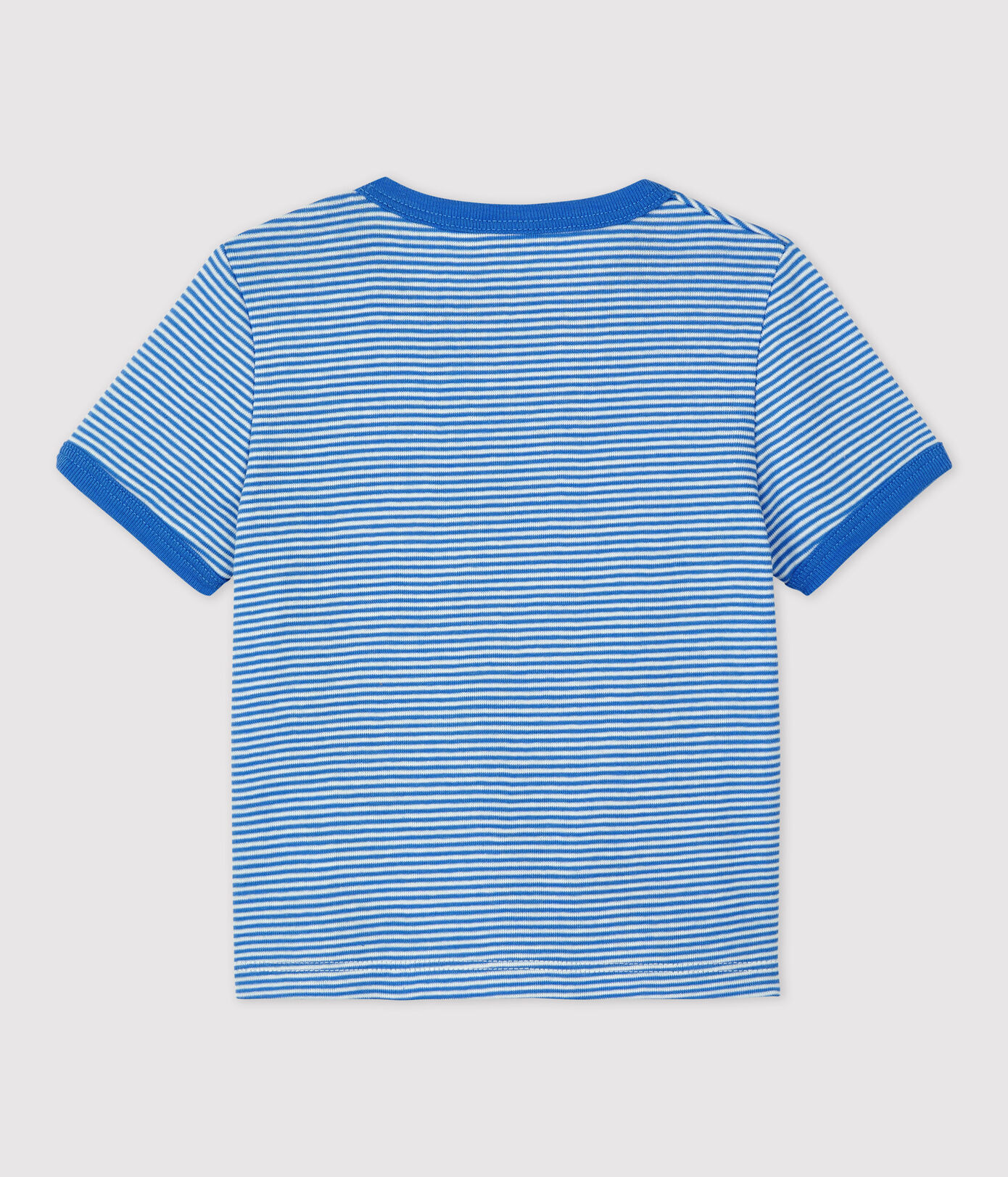 Tee-shirt manches courtes rayé milleraies en coton bio bébé