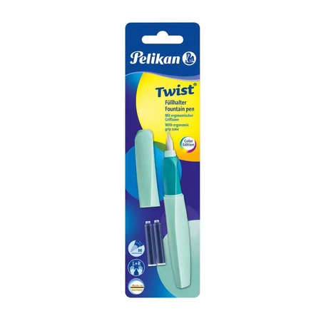 Pelikan Twist® Füller Feder M, Farben sortiert, universell für Rechts- und Linkshänder