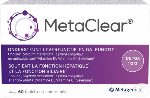 Metagenics MetaClear 60 Comprimés Nouvelle Formule