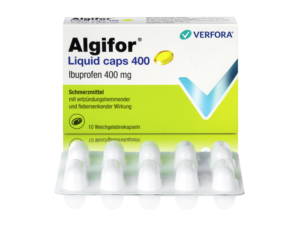 ALGIFOR Liquid Caps 400 mg<br>10 Stück, Blister, Weichkapsel
