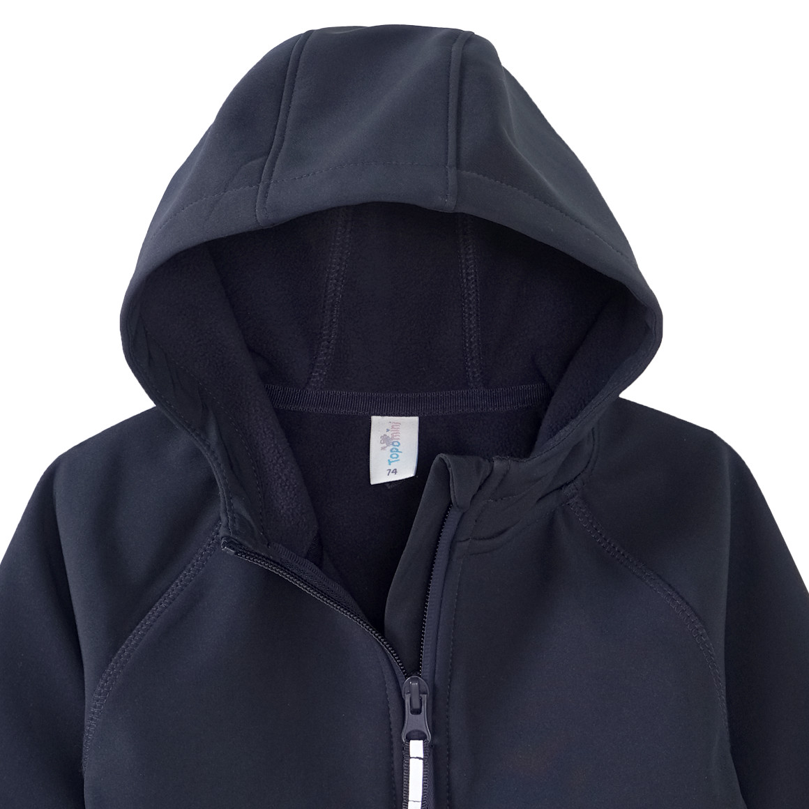 Topomini Baby Softshelljacke unifarben dunkelblau