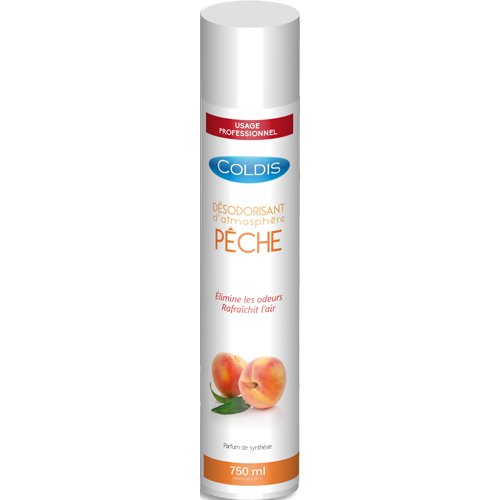 Désodorisant coldis usage professionnel parfum pêche aérosol 750ml