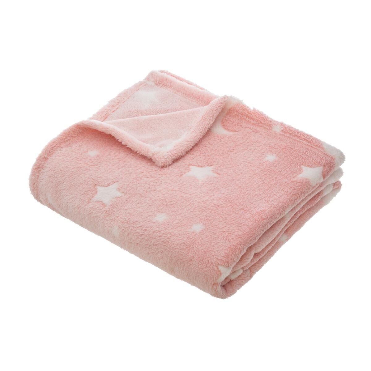 Plaid enfant Rose clair, 125x150 cm