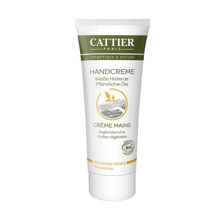 Cattier Creme Mains Handcreme für trockene und beanspruchte Haut, 75 ml