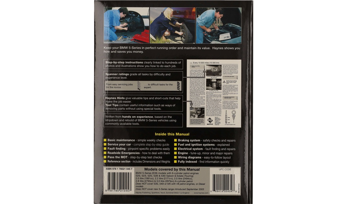 Reparationshåndbog 5serie E39 (1995-2004) 2,0-3,0 4/96-8/03