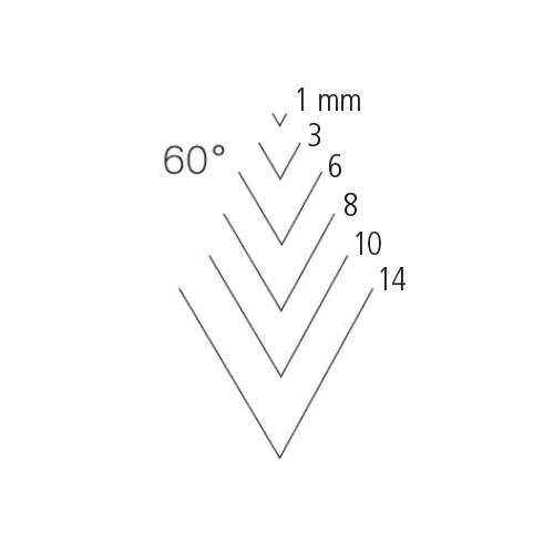 PFEIL Gaißfuß 60°, Stich 12