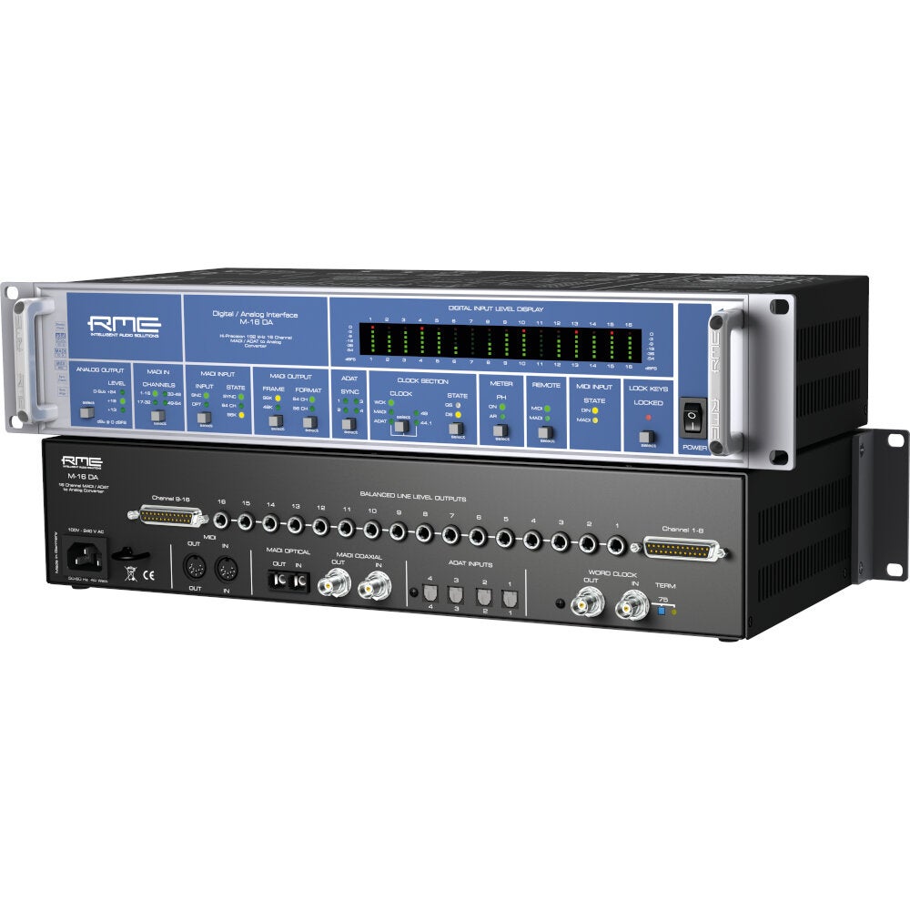 RME M-16DA 16 kanaals digitaal naar analoog converter
