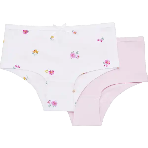 2er-Pack Mäd. Panty Herz 110 / 116 GOTS
