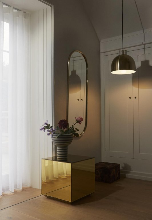 AYTM Angui spiegel 108x39 silver ovaal