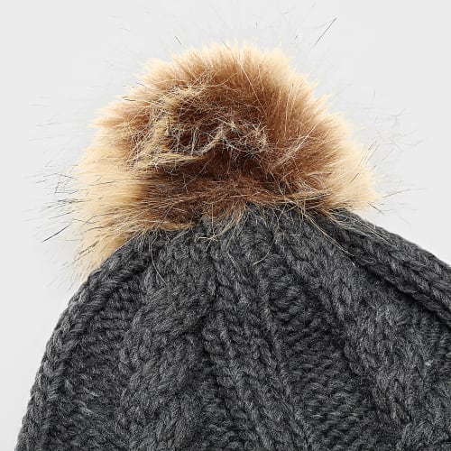 Bonnet Femme Praloup Gris Anthracite
