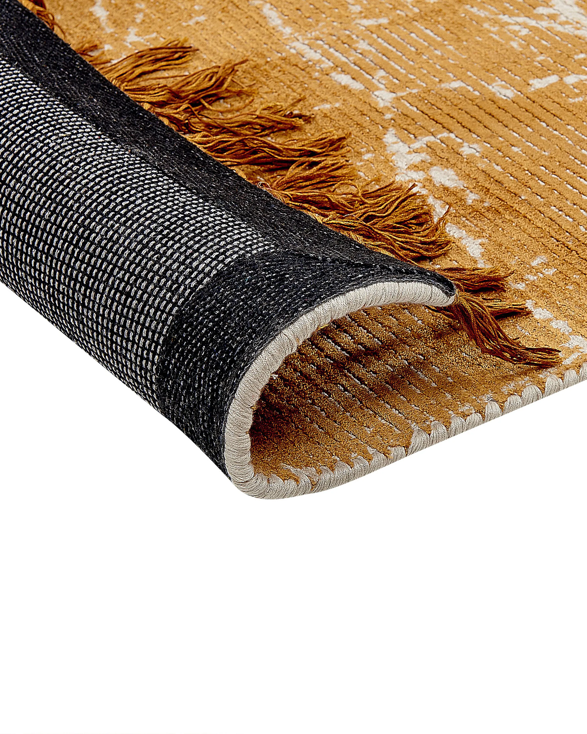 Vloerkleed HANLI Oranje 80 x 150 cm Viscose
