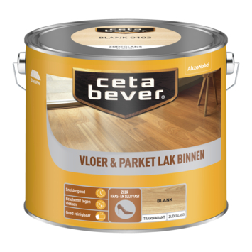 CetaBever Vloer- & Parketlak zijdeglans transparant blank 2,5 liter