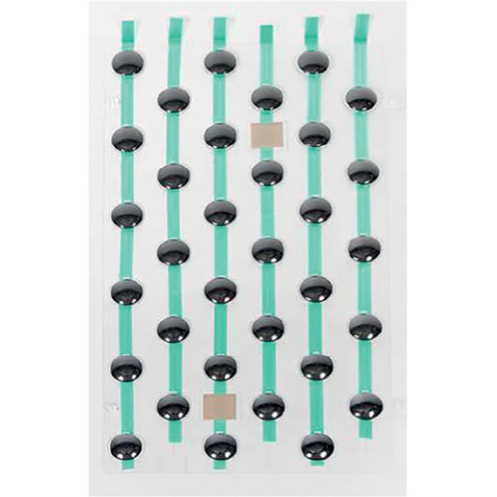 Plots podotactiles PODOKIT Thermoplastiques noir auto-adhésifs en plaque