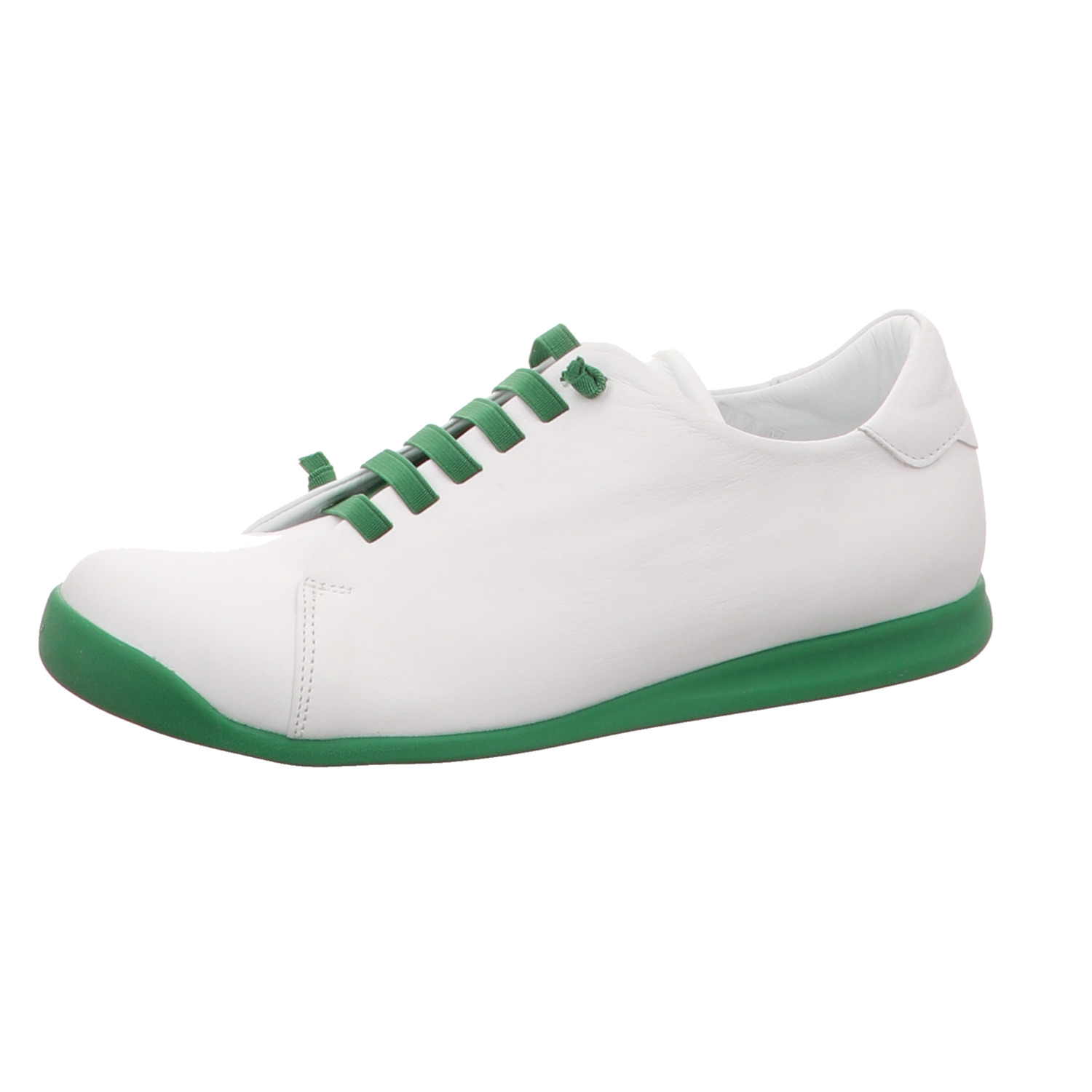 elbandi Halbschuh weiß-grün weiss/weiss kombi