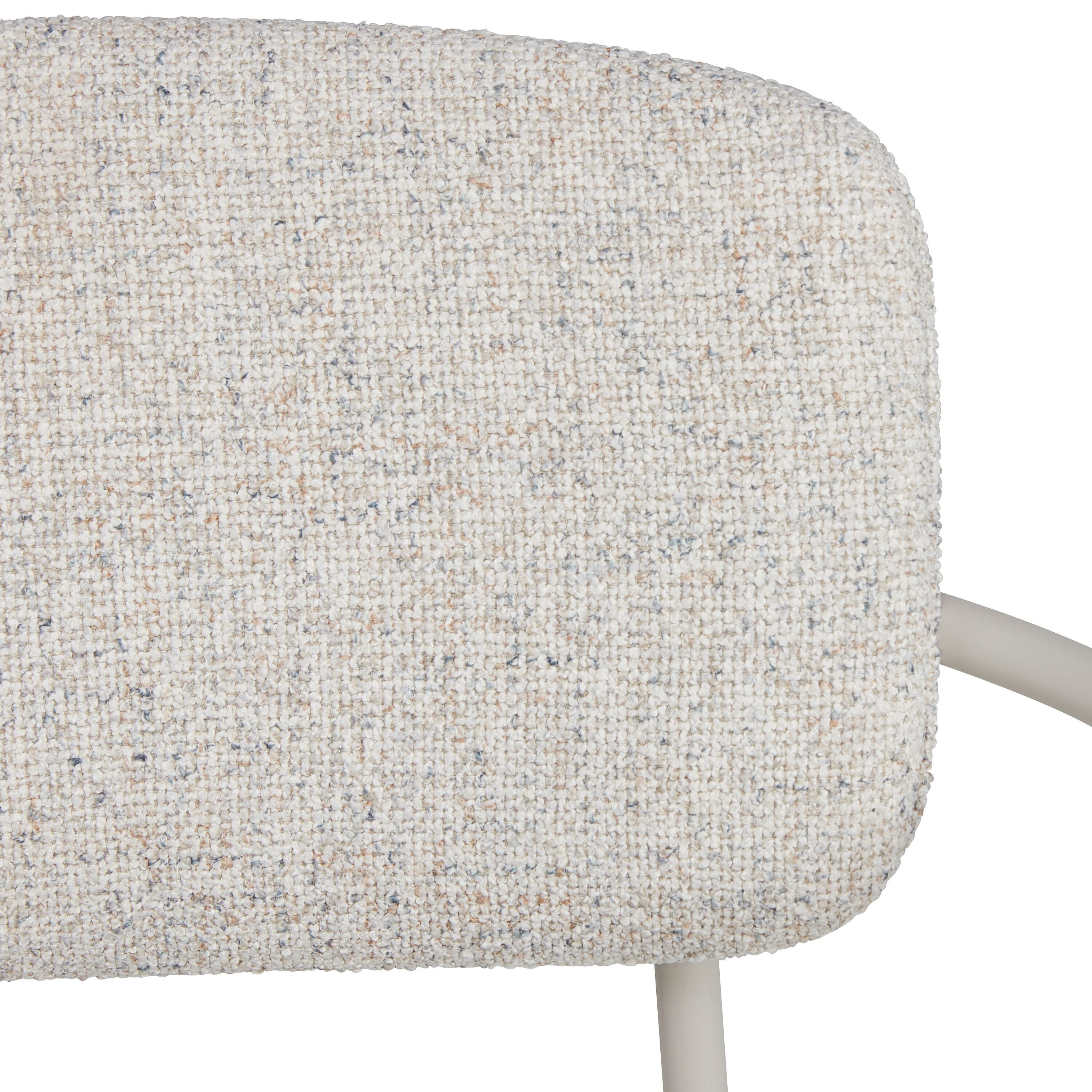 NAIA Stuhl Stoff - Creme / B: 54.5 cm x T: 53.5 cm x H: 77.0 cm
