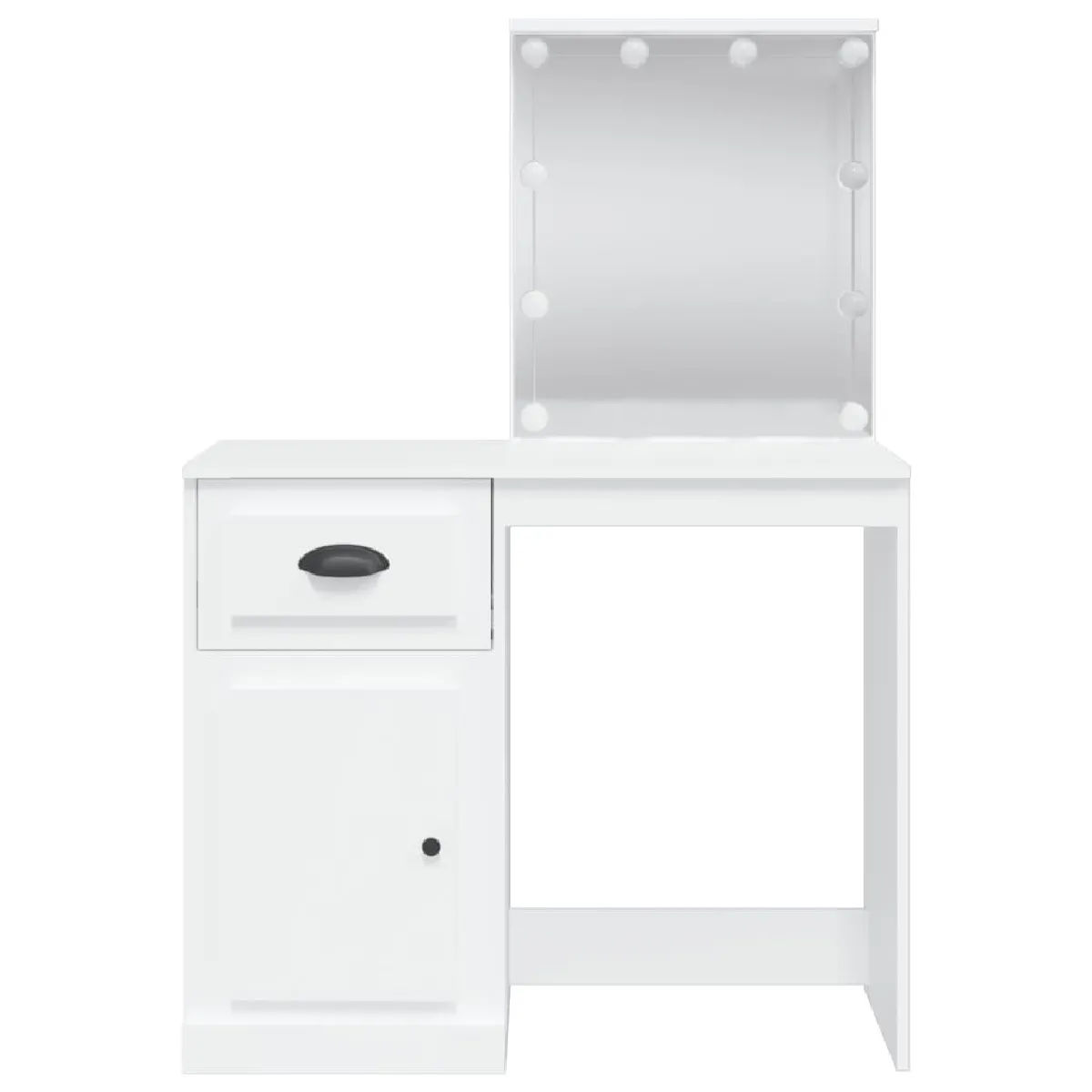 vidaXL Coiffeuse LED - Blanc