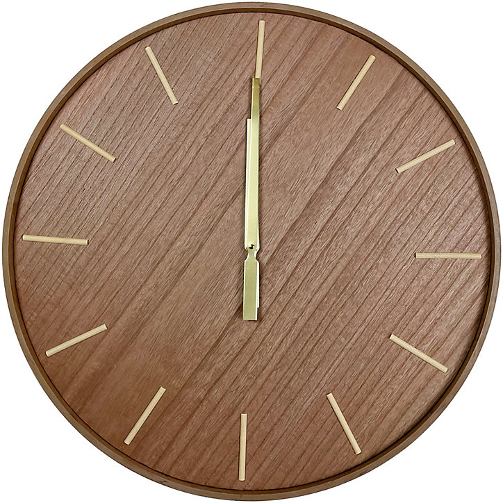 Horloge Léo métal doré ronde Ø60 cm Dada Art