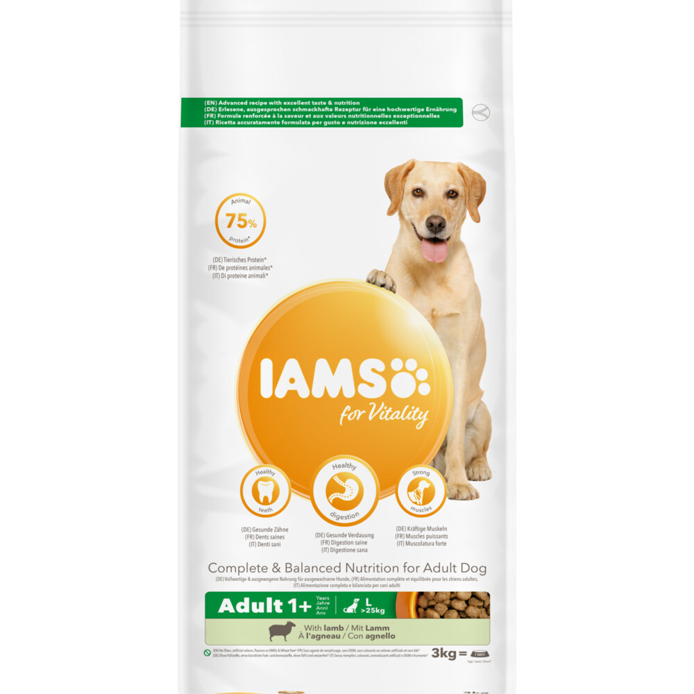 Iams Dog Adult Large Lam3 kg