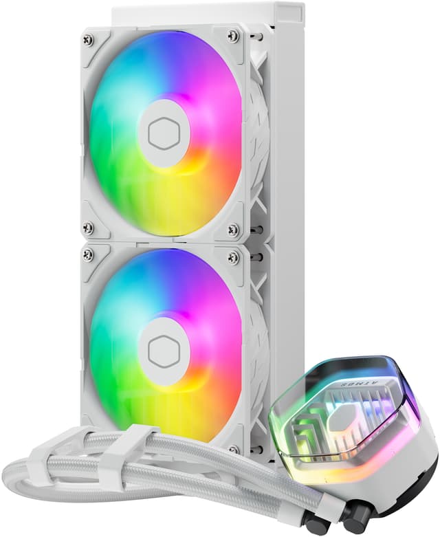 Cooler Master MasterLiquid 240 Atmos ARGB CPU vandkøler (hvid)