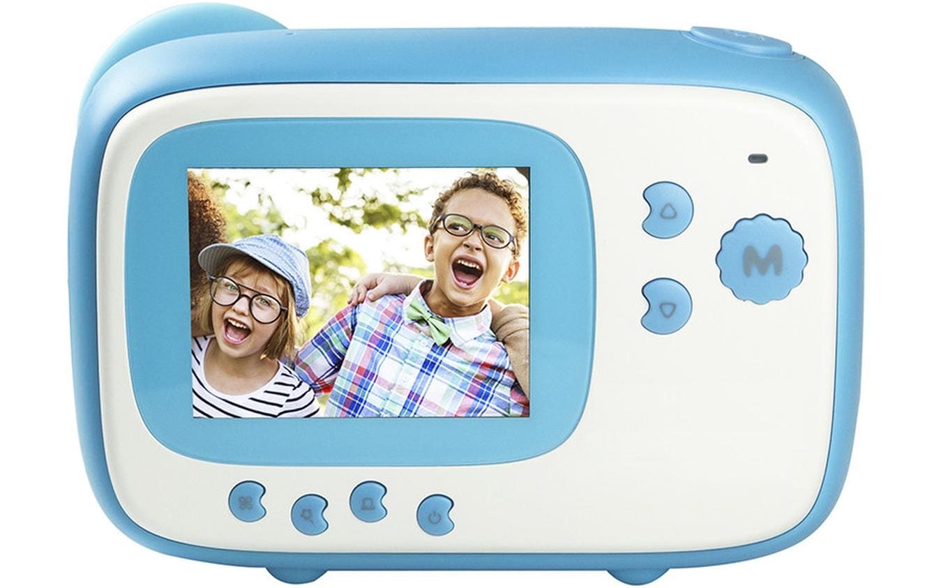 Fotokamera Realkids Instant Cam BlauSofortbildkamera mit Thermopapier-Drucktechnik