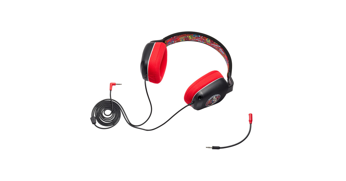 PowerASwitch Stereo Mario Kart over-ear gaming headset  (Zwart/rood)