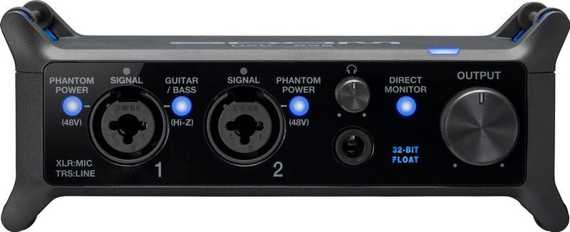 Zoom - UAC-232 - Audio Interface - Zwart en Blauw - 32-bits Float Technologie