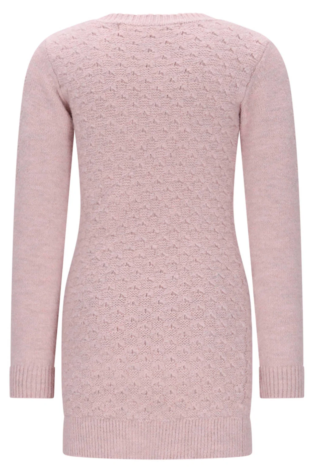 Le Chic korte jurk gebreid roze